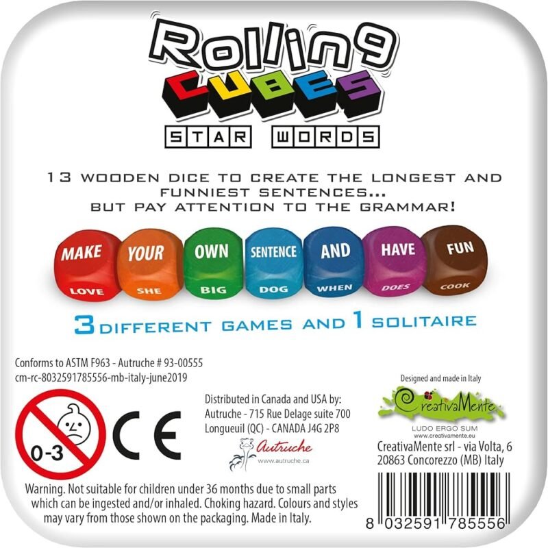 gioco rolling cubes stare words 2