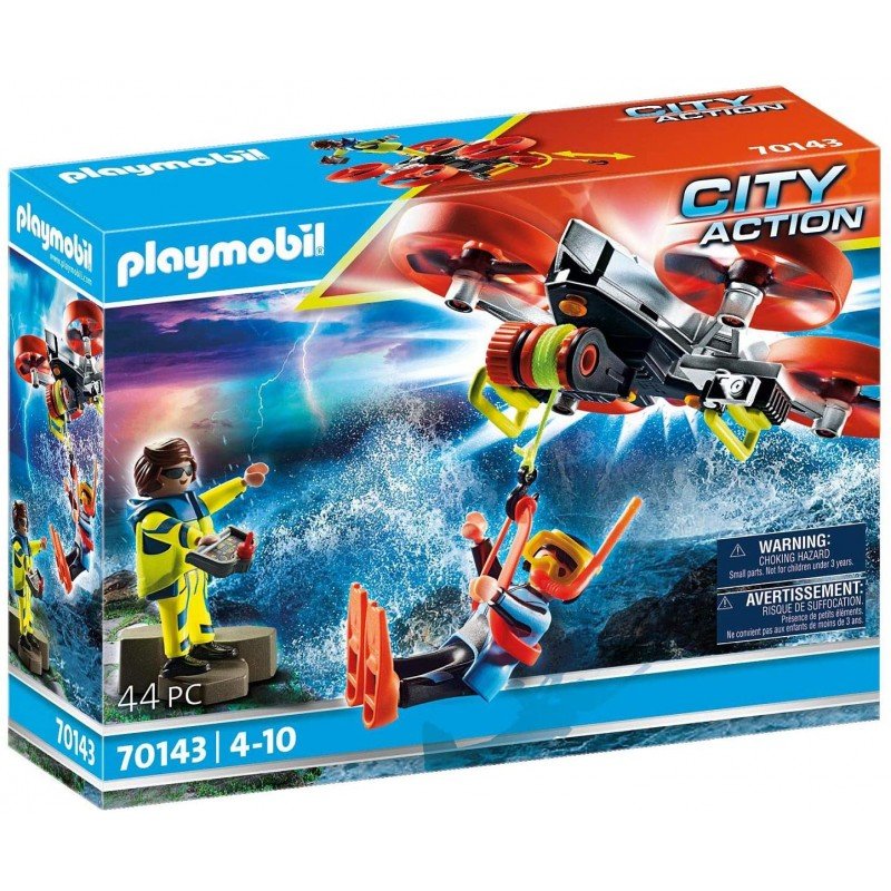 PLAYMOBIL DRONE DI SALVATAGGIO DELLA GUARDIA COSTIERA 70143