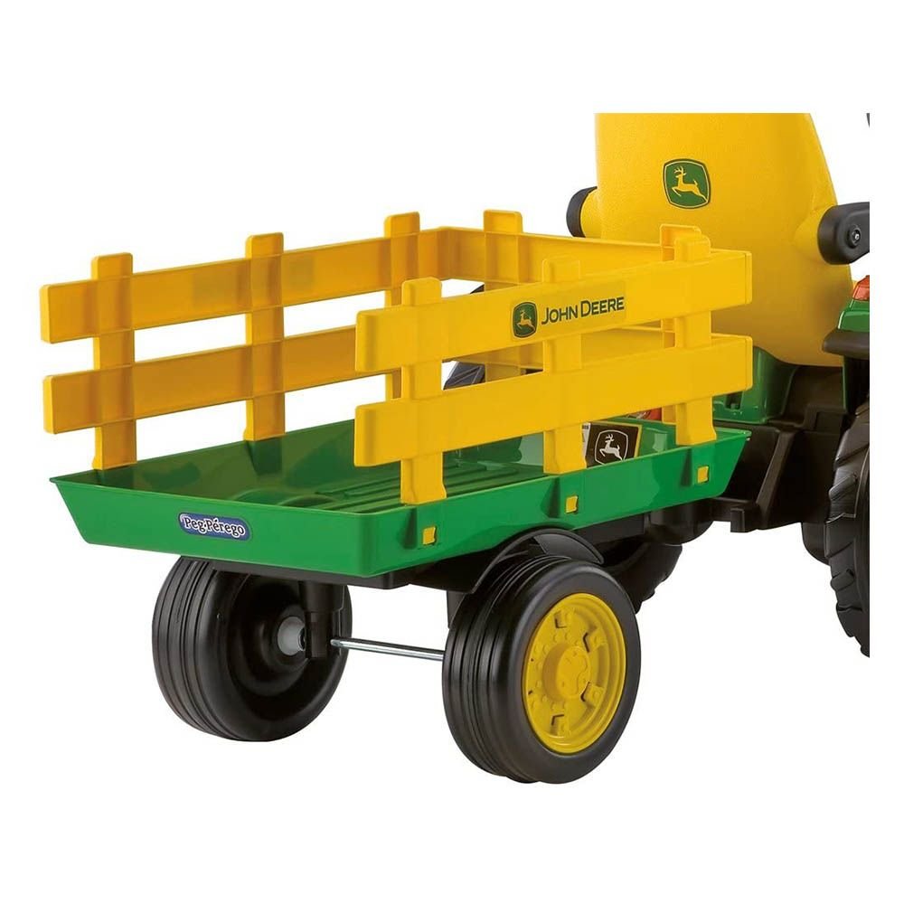 Trattore Elettrico John Deere Ground Force con Rimorchio – Peg Perego 12 Volt - immagine 3