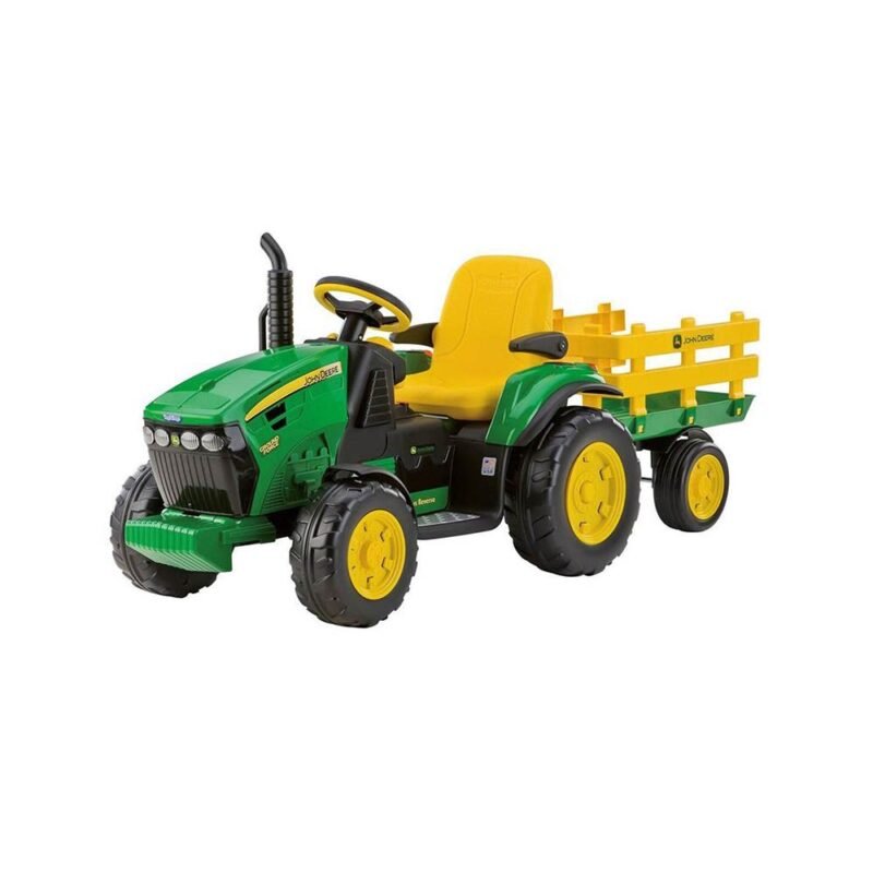 Trattore Elettrico John Deere Ground Force con Rimorchio – Peg Perego 12 Volt