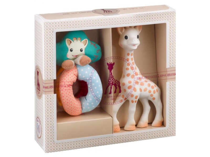 SET SOPHIE LA GIRAFE + SONAGLINO STOFFA