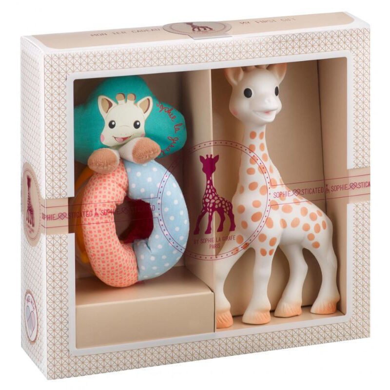 SET SOPHIE LA GIRAFE + SONAGLINO STOFFA