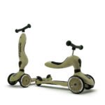 MONOPATTINO TRASFORMABILE 2IN1 - VERDE OLIVA 1 0196866 scoot ride otroski poganjalec in skiro highwaykick 1 olive
