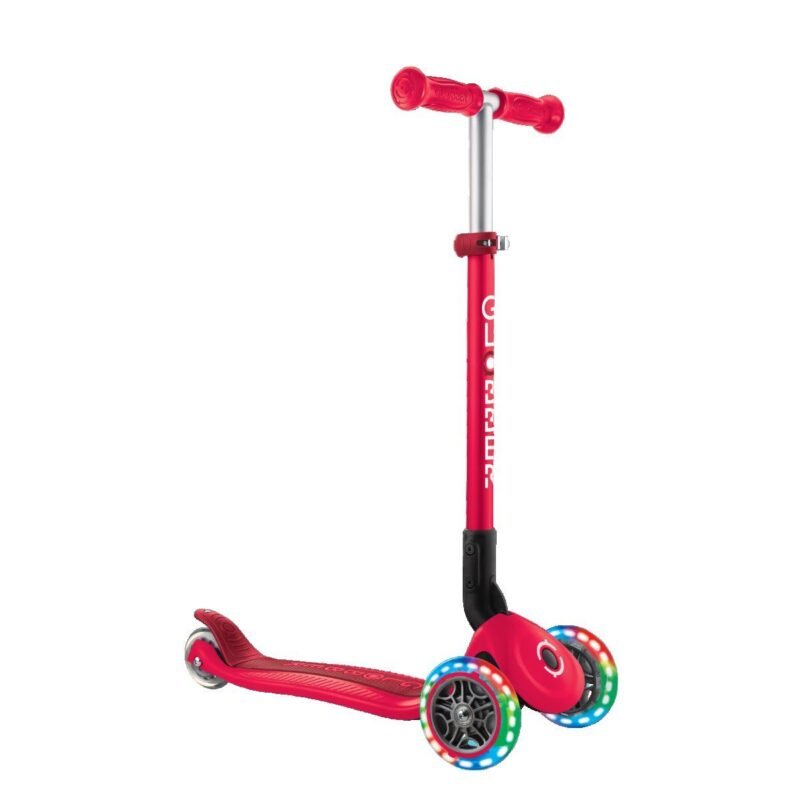 GLOBBER MONOPATTINO ROSSO RUOTE LUMINOSE