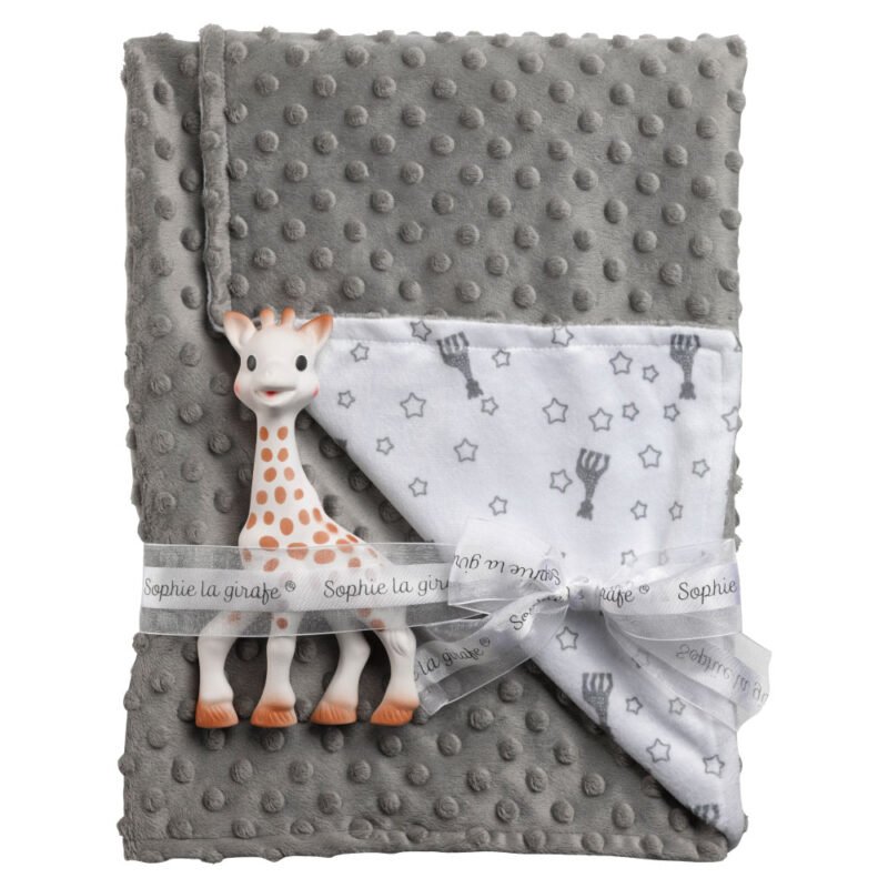 SET REGALO SOPHIE LA GIRAFFA + COPERTINA IN PILE - immagine 4