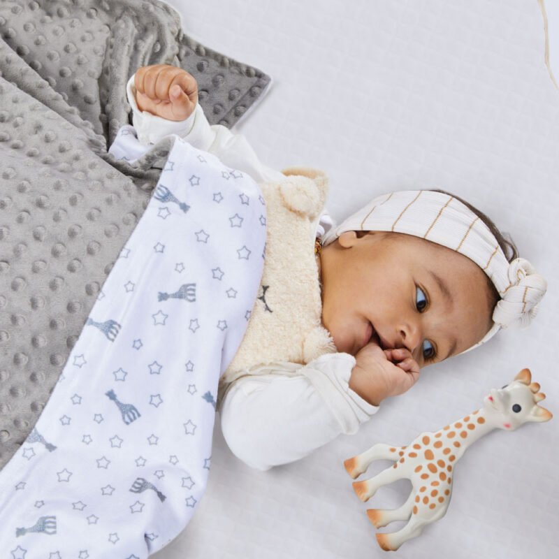 SET REGALO SOPHIE LA GIRAFFA + COPERTINA IN PILE - immagine 6