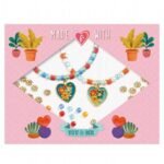 SET COLLANE YOU&ME AMICIZIA E CUORI 2 gioielli you me made with amicizia e cuori da infilare kit artistico djeco dj00019 eta 6