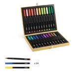 VALIGETTA COLORI CLASSICI 24 PZ 1 scatola dei colori con 24 pezzi valigetta da colorare set per disegnare djeco pennarelli dj08795 eta 5