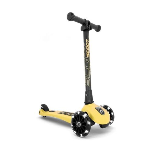MONOPATTINO RICHIUDIBILE CON RUOTE A LED - GIALLO