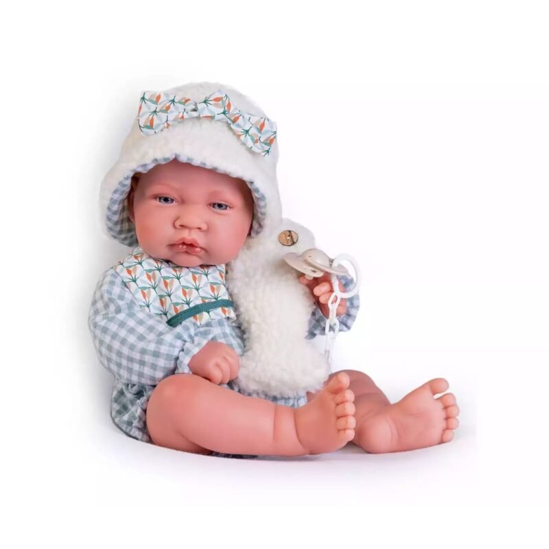BAMBOLA NEONATA CON PELUCHE PESCIOLINO - immagine 3