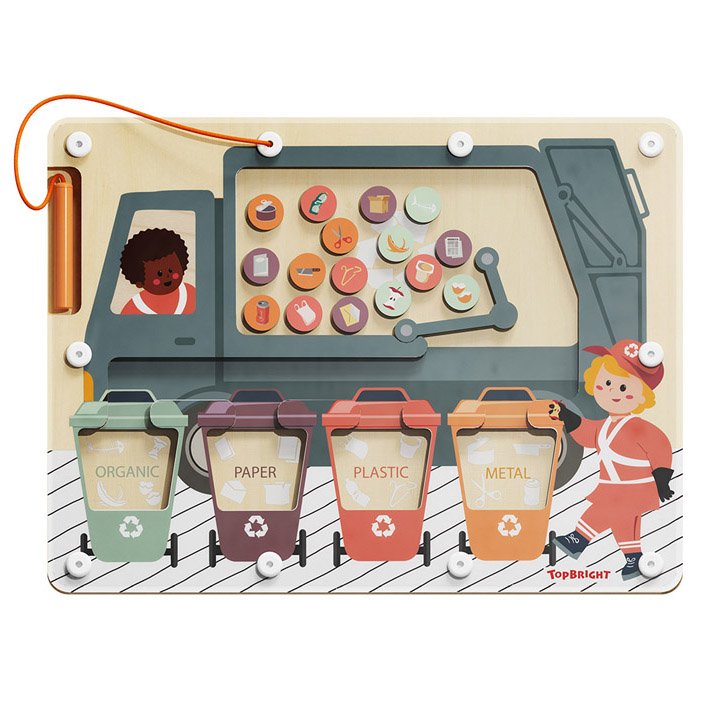 Gioco Raccolta Differenziata – Labirinto Magnetico Educativo 36m+