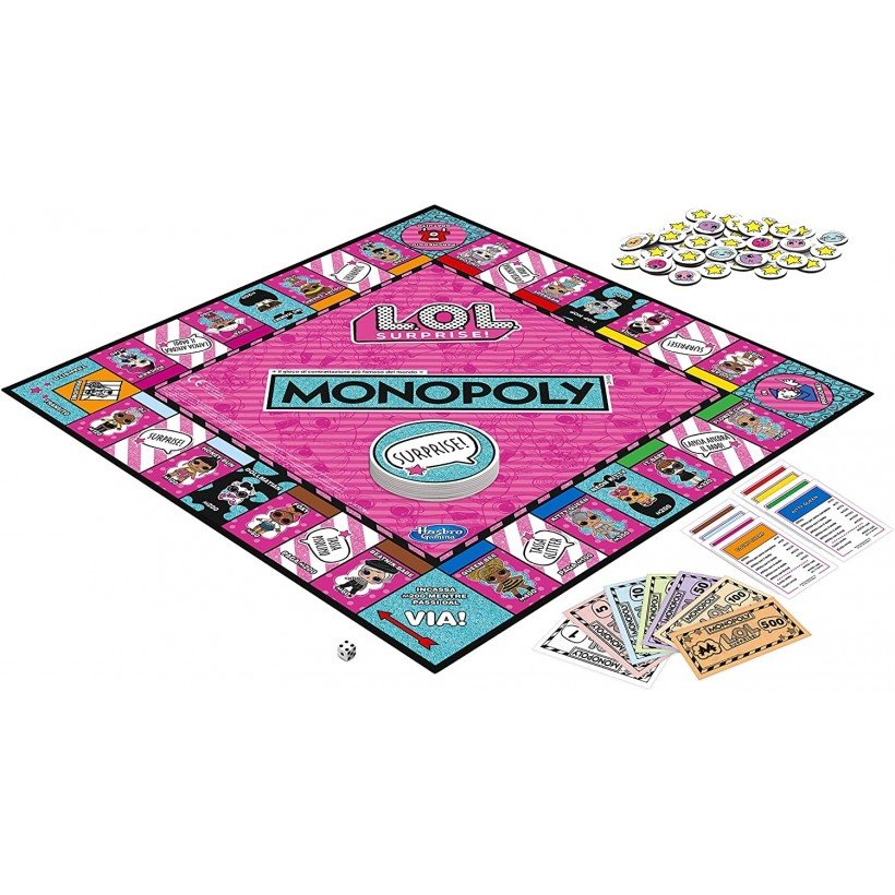 MONOPOLY LOL SURPRISE E7572 4 MONOPOLY LOL SURPRISE E7572 - immagine 3